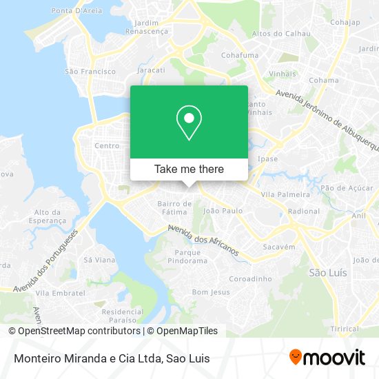 Monteiro Miranda e Cia Ltda map