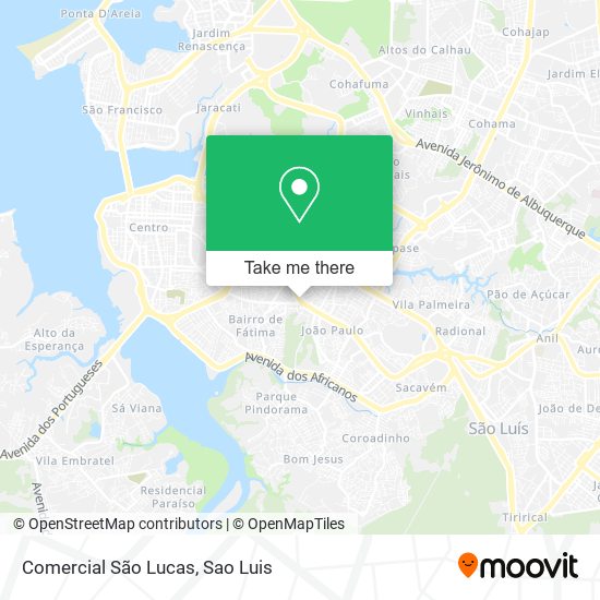 Comercial São Lucas map