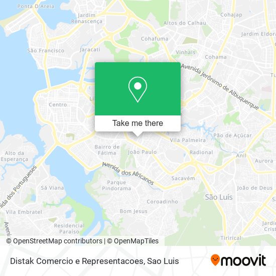 Distak Comercio e Representacoes map