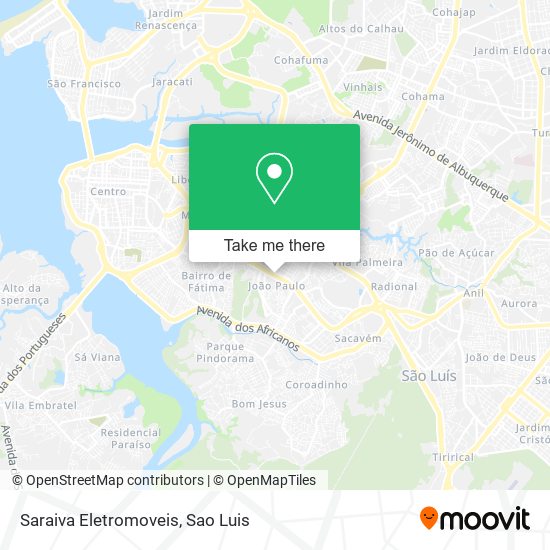 Saraiva Eletromoveis map