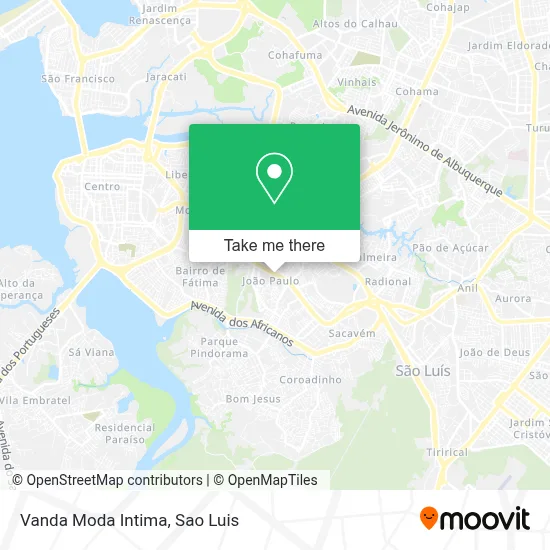 Vanda Moda Intima map