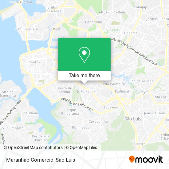 Maranhao Comercio map