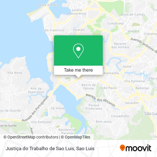 Mapa Justiça do Trabalho de Sao Luis