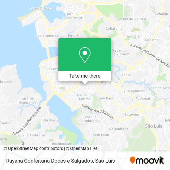 Rayana Confeitaria Doces e Salgados map