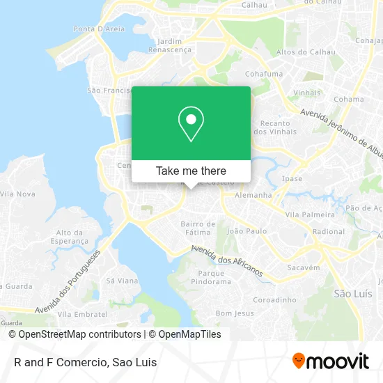 R and F Comercio map