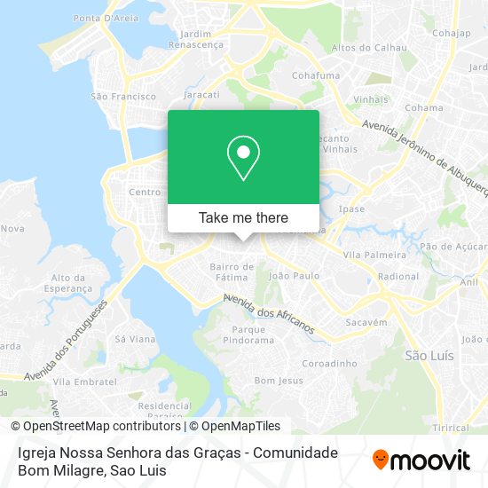 Igreja Nossa Senhora das Graças - Comunidade Bom Milagre map