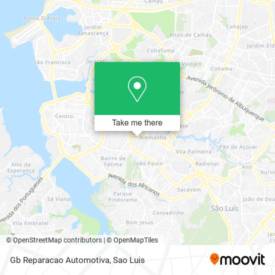 Gb Reparacao Automotiva map