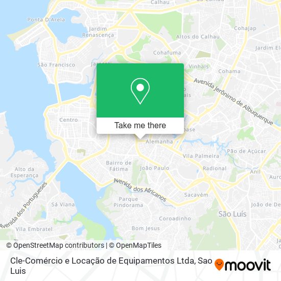 Cle-Comércio e Locação de Equipamentos Ltda map