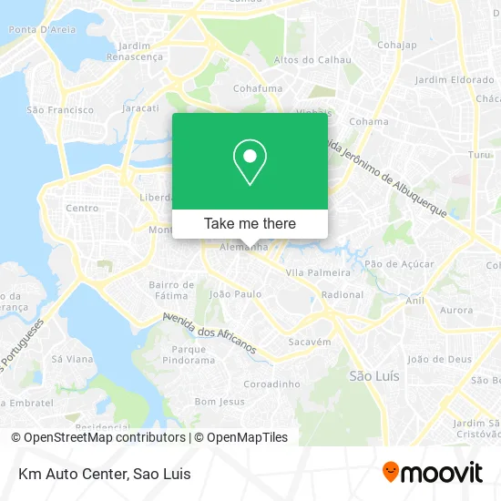 Km Auto Center map