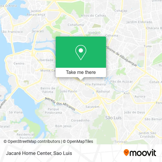Jacaré Home Center map