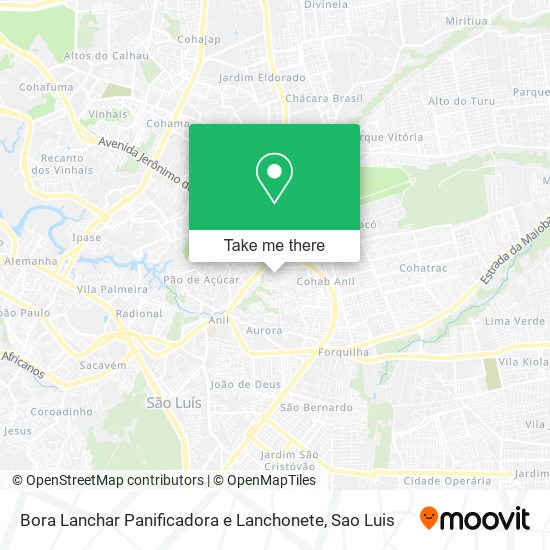 Bora Lanchar Panificadora e Lanchonete map