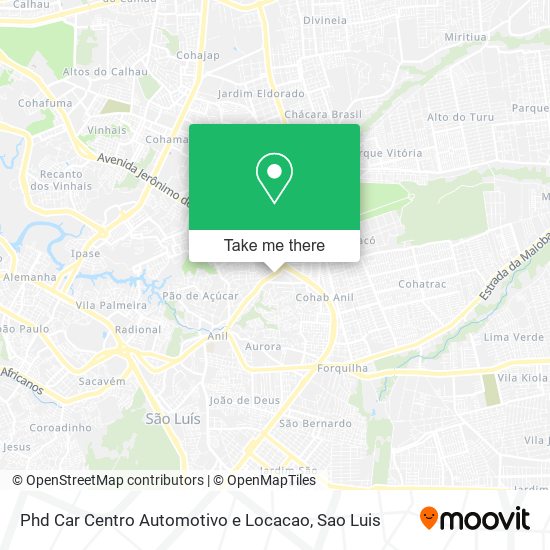 Phd Car Centro Automotivo e Locacao map