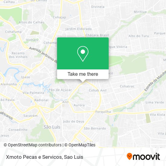 Xmoto Pecas e Servicos map