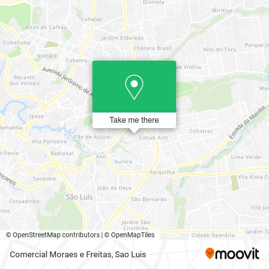 Comercial Moraes e Freitas map