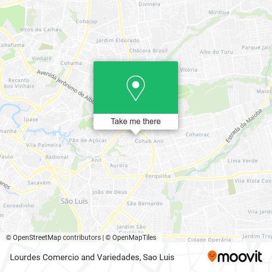 Lourdes Comercio and Variedades map