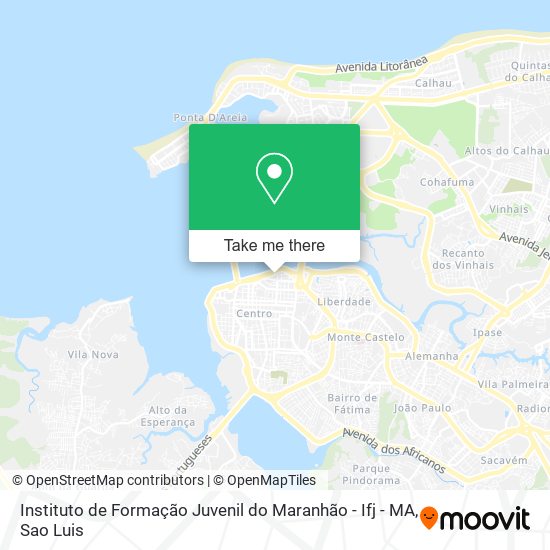 Mapa Instituto de Formação Juvenil do Maranhão - Ifj - MA