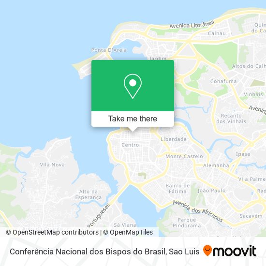 Mapa Conferência Nacional dos Bispos do Brasil