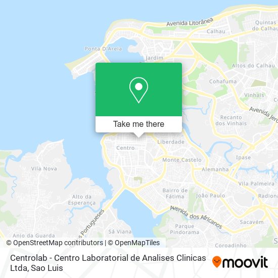 Centrolab - Centro Laboratorial de Analises Clinicas Ltda map