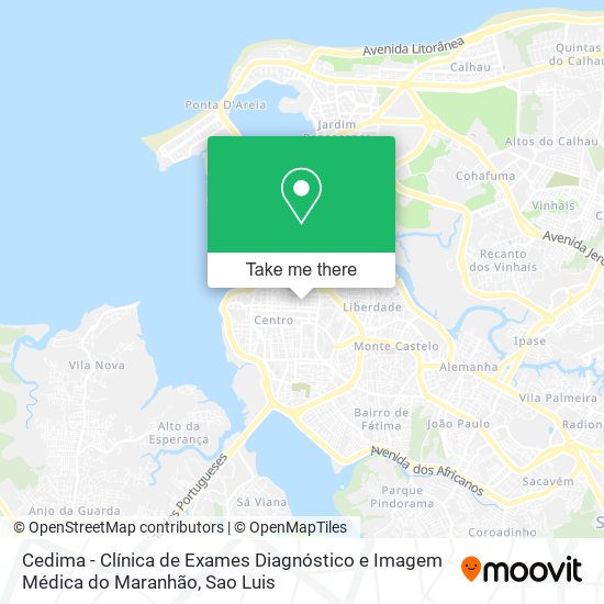 Cedima - Clínica de Exames Diagnóstico e Imagem Médica do Maranhão map