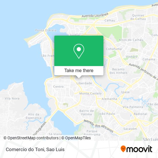 Comercio do Toni map