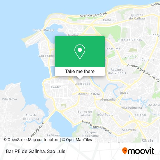 Bar PE de Galinha map