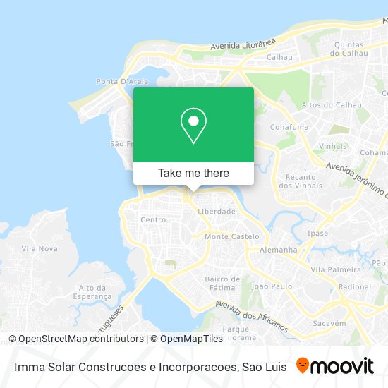 Imma Solar Construcoes e Incorporacoes map