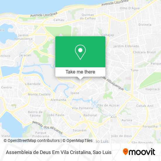 Assembleia de Deus Em Vila Cristalina map