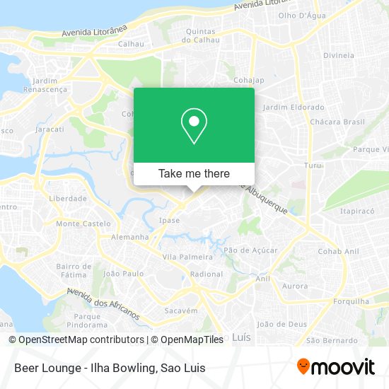 Beer Lounge - Ilha Bowling map
