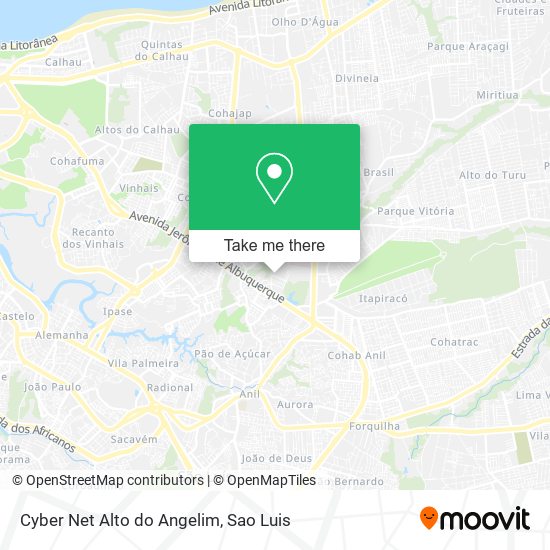 Cyber Net Alto do Angelim map