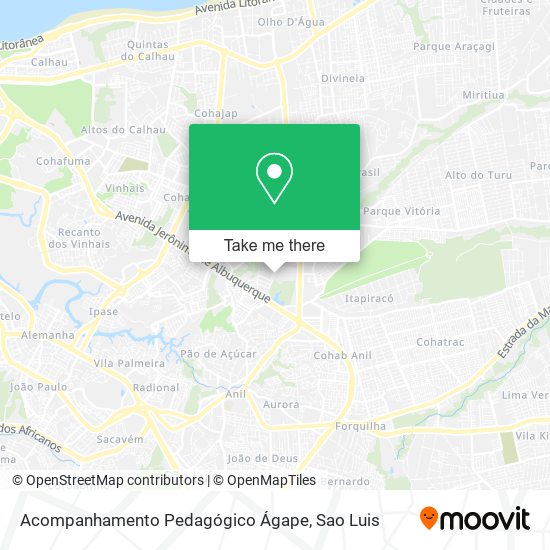 Acompanhamento Pedagógico Ágape map