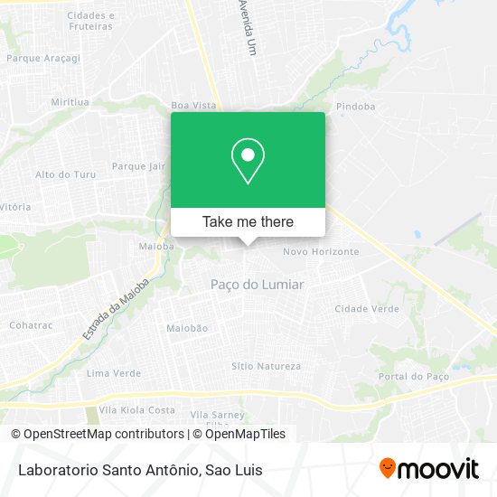 Laboratorio Santo Antônio map
