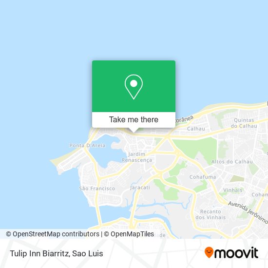 Tulip Inn Biarritz map