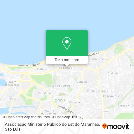 Mapa Associação Ministério Público do Est do Maranhão