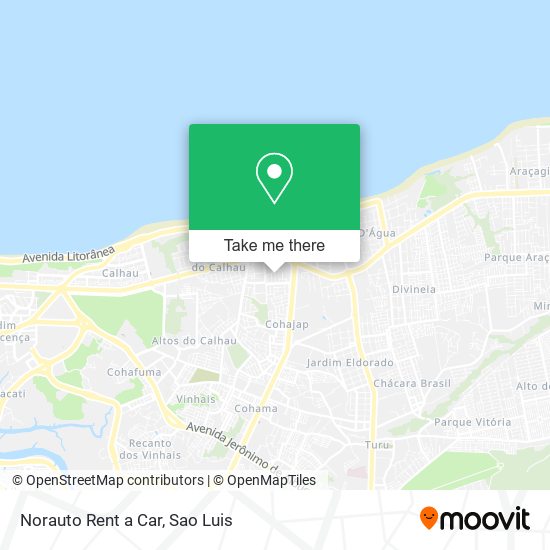 Mapa Norauto Rent a Car