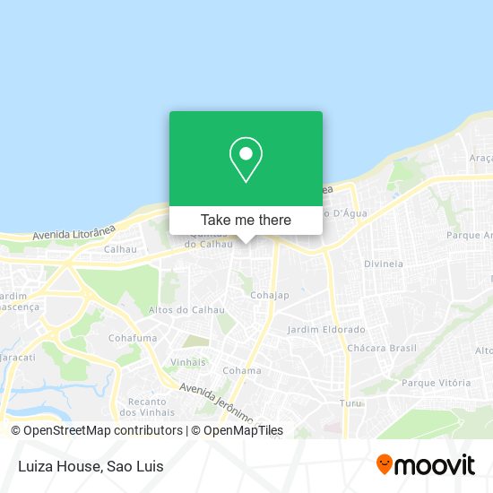 Luiza House map