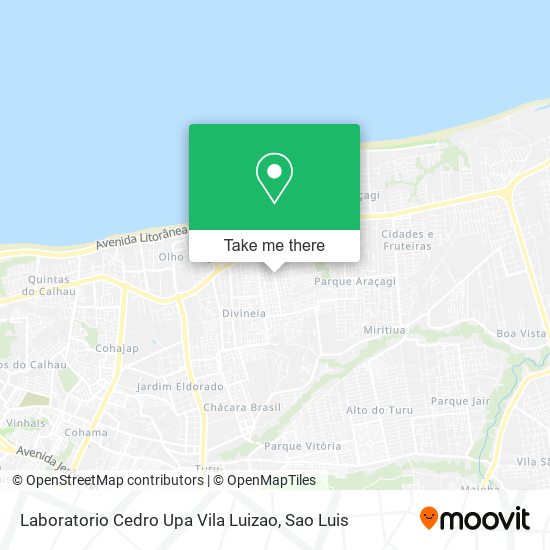 Laboratorio Cedro Upa Vila Luizao map