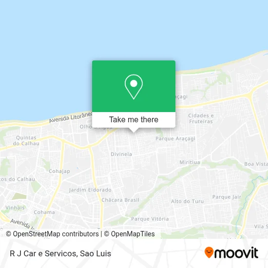 R J Car e Servicos map