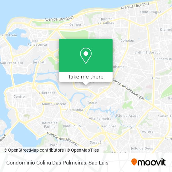 Mapa Condomínio Colina Das Palmeiras