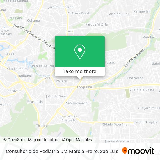 Consultório de Pediatria Dra Márcia Freire map