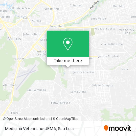 Medicina Veterinaria-UEMA map