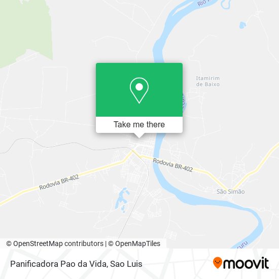 Panificadora Pao da Vida map