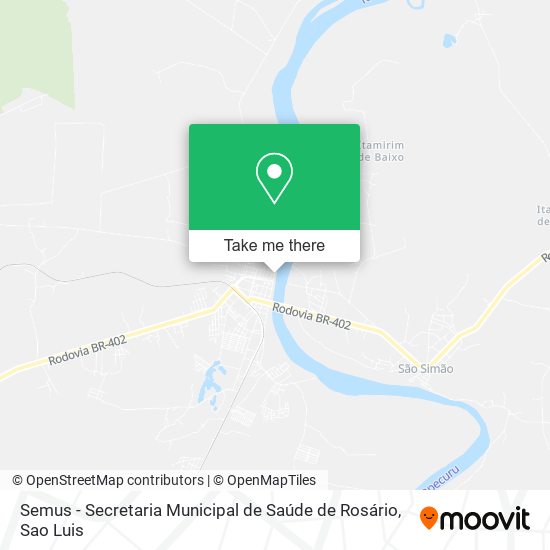 Semus - Secretaria Municipal de Saúde de Rosário map