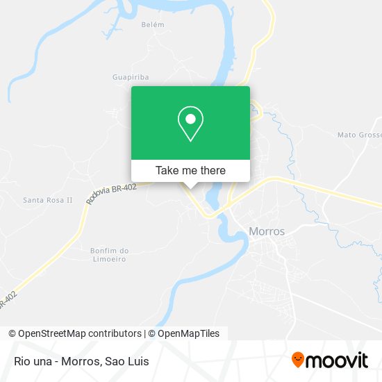 Rio una - Morros map