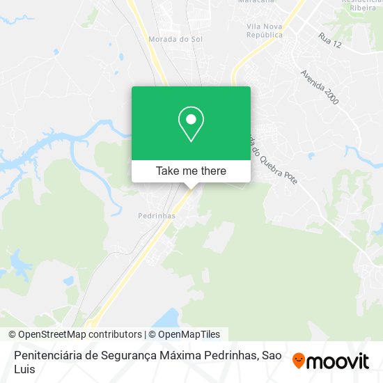 Penitenciária de Segurança Máxima Pedrinhas map
