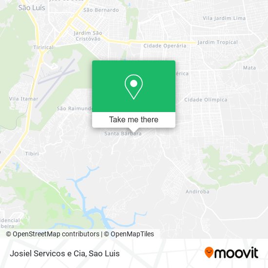 Josiel Servicos e Cia map