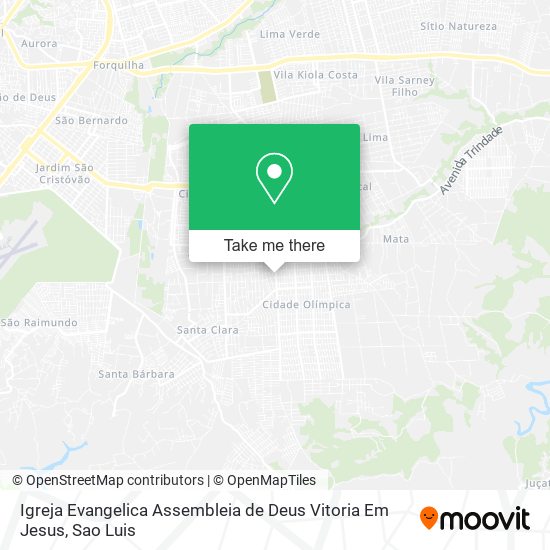 Igreja Evangelica Assembleia de Deus Vitoria Em Jesus map