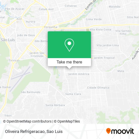 Oliveira Refrigeracao map