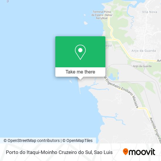 Mapa Porto do Itaqui-Moinho Cruzeiro do Sul