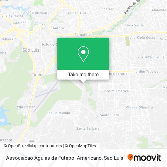 Associacao Aguias de Futebol Americano map