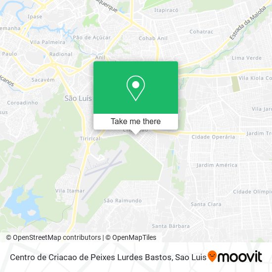 Centro de Criacao de Peixes Lurdes Bastos map